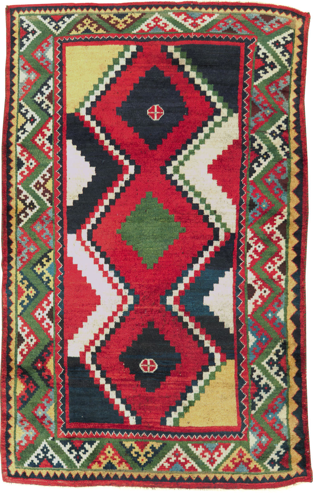 Vintage Persian Gabbeh Rug, No.29417 - Gsblank