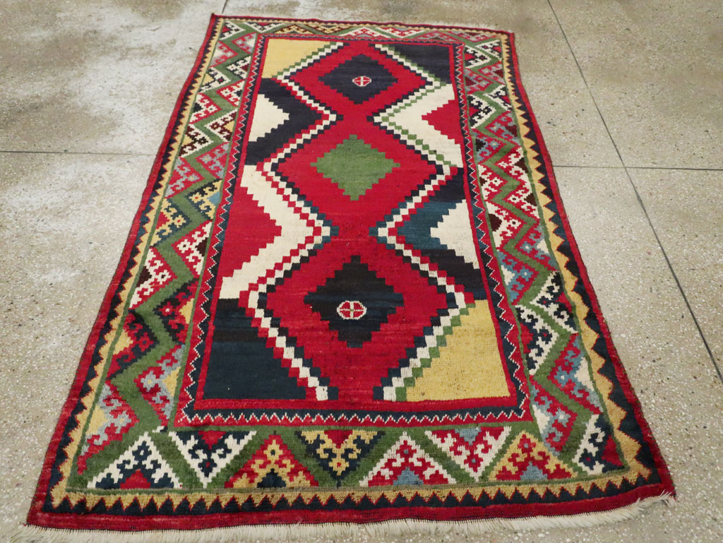 Vintage Persian Gabbeh Rug, No.29417 - Gsblank