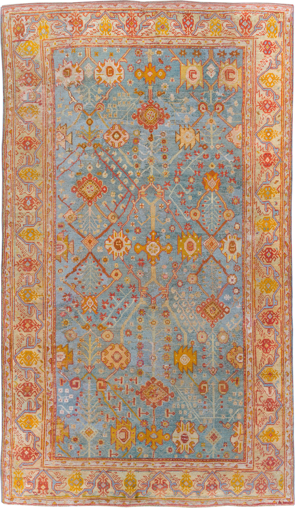 Antique Oushak Carpet, No.29422 - Gsblank