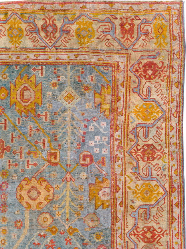 Antique Oushak Carpet, No.29422 - Gsblank