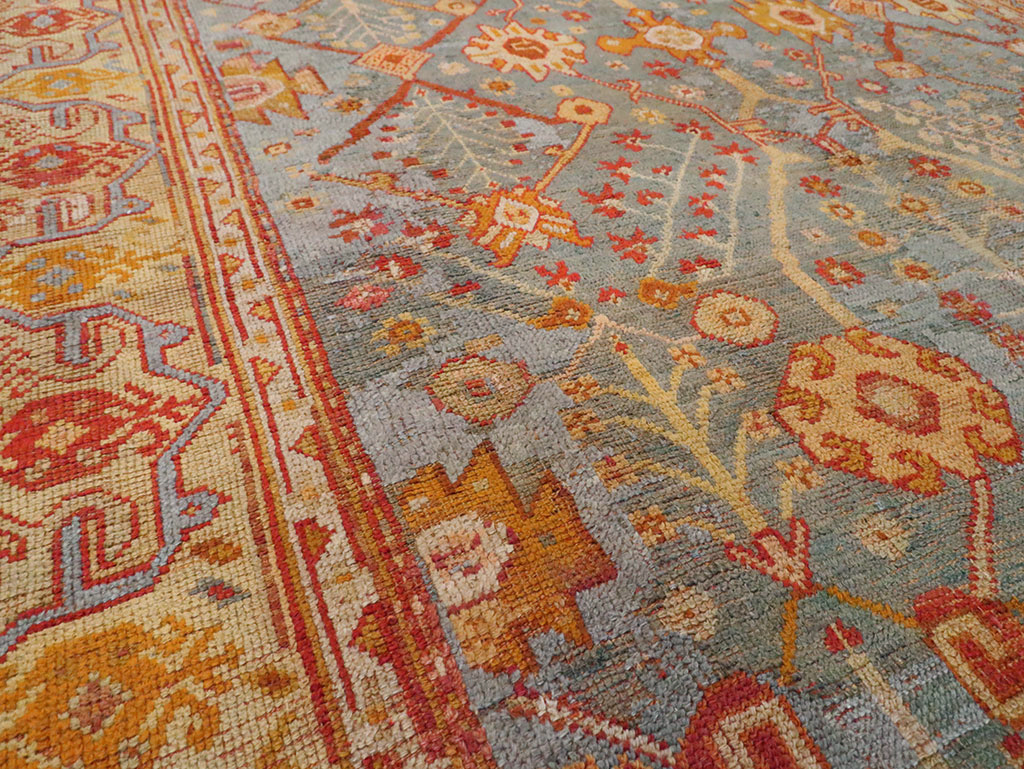 Antique Oushak Carpet, No.29422 - Gsblank