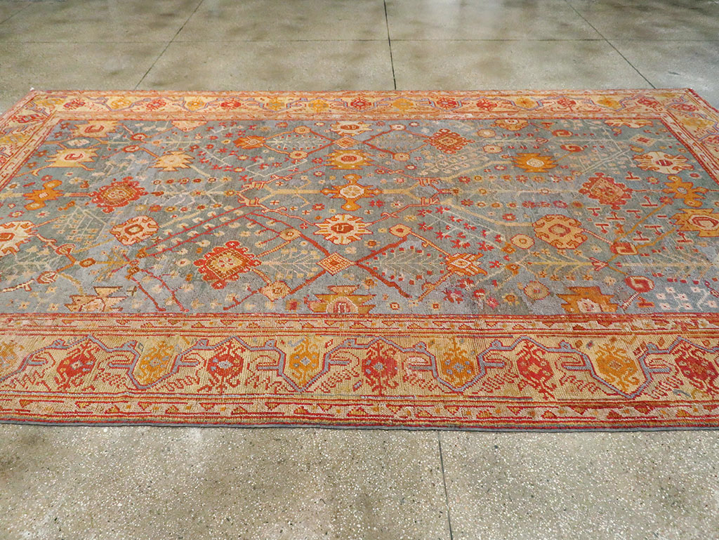 Antique Oushak Carpet, No.29422 - Gsblank