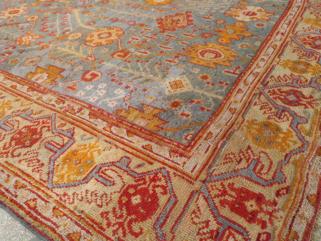 Antique Oushak Carpet, No.29422 - Gsblank
