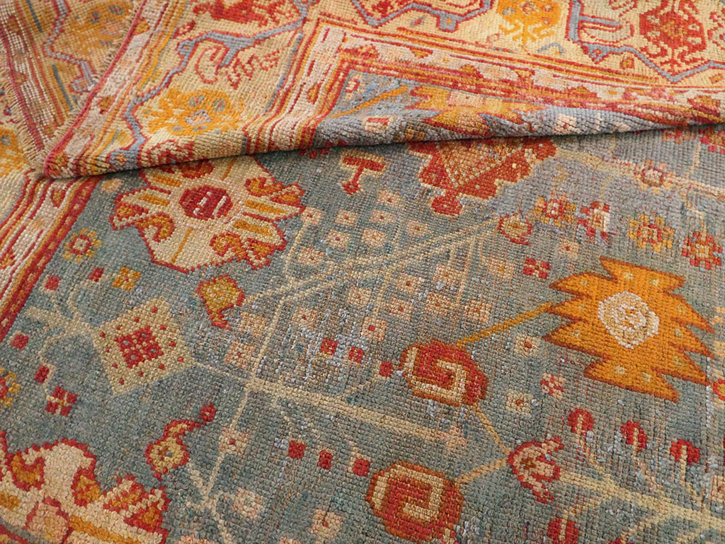 Antique Oushak Carpet, No.29422 - Gsblank