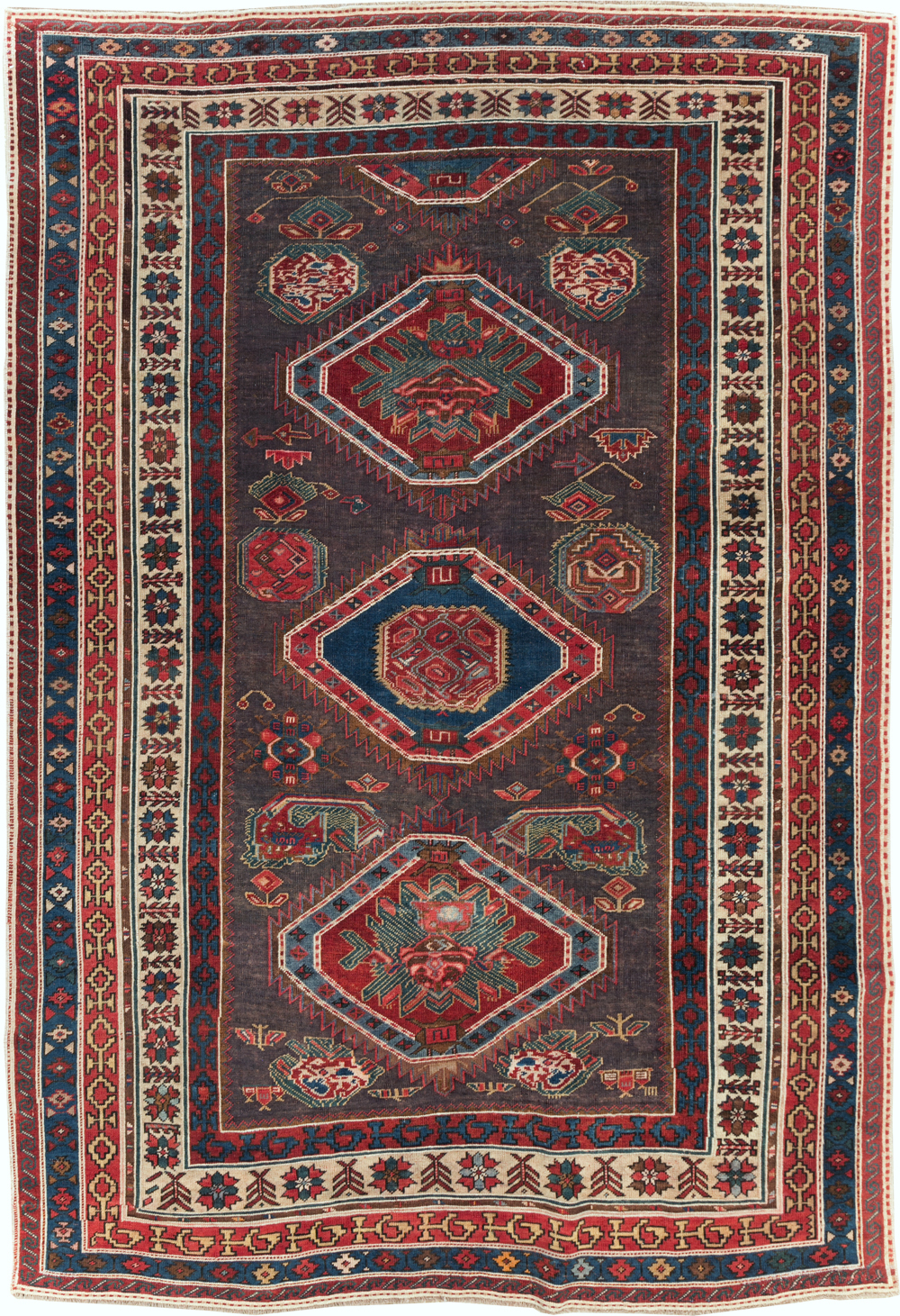 Antique Northwest Persian Tribal Accent Rug, No.29424 - Gsblank
