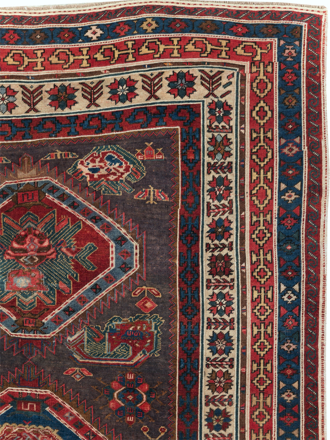 Antique Northwest Persian Tribal Accent Rug, No.29424 - Gsblank