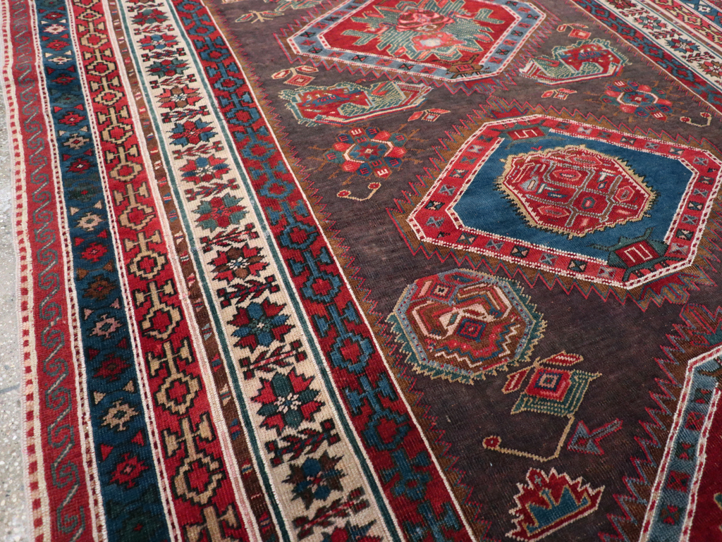 Antique Northwest Persian Tribal Accent Rug, No.29424 - Gsblank