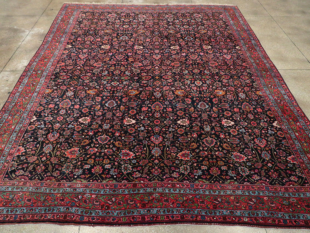 Antique Persian Bidjar Room Size Carpet, No.29425 - Gsblank