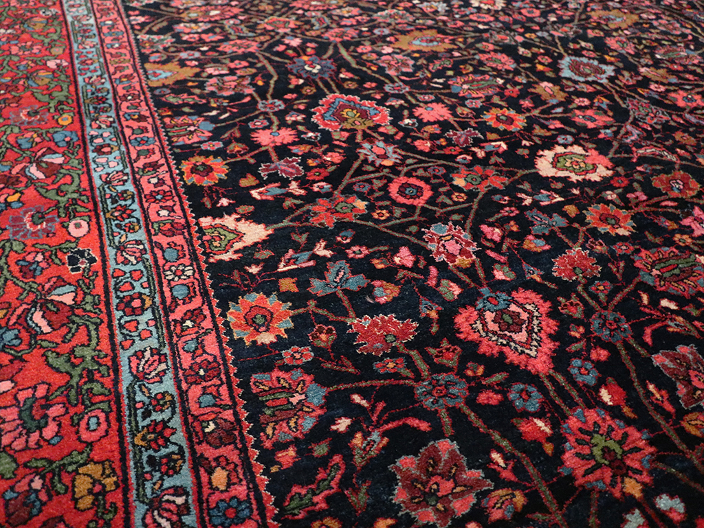 Antique Persian Bidjar Room Size Carpet, No.29425 - Gsblank