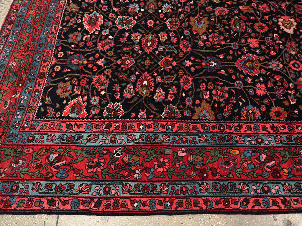 Antique Persian Bidjar Room Size Carpet, No.29425 - Gsblank