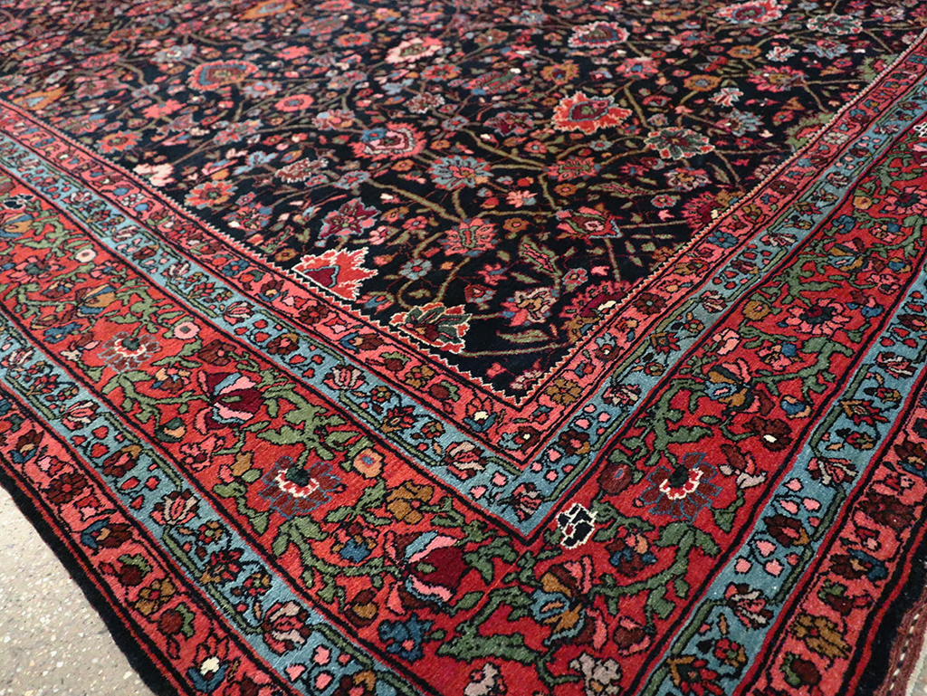 Antique Persian Bidjar Room Size Carpet, No.29425 - Gsblank