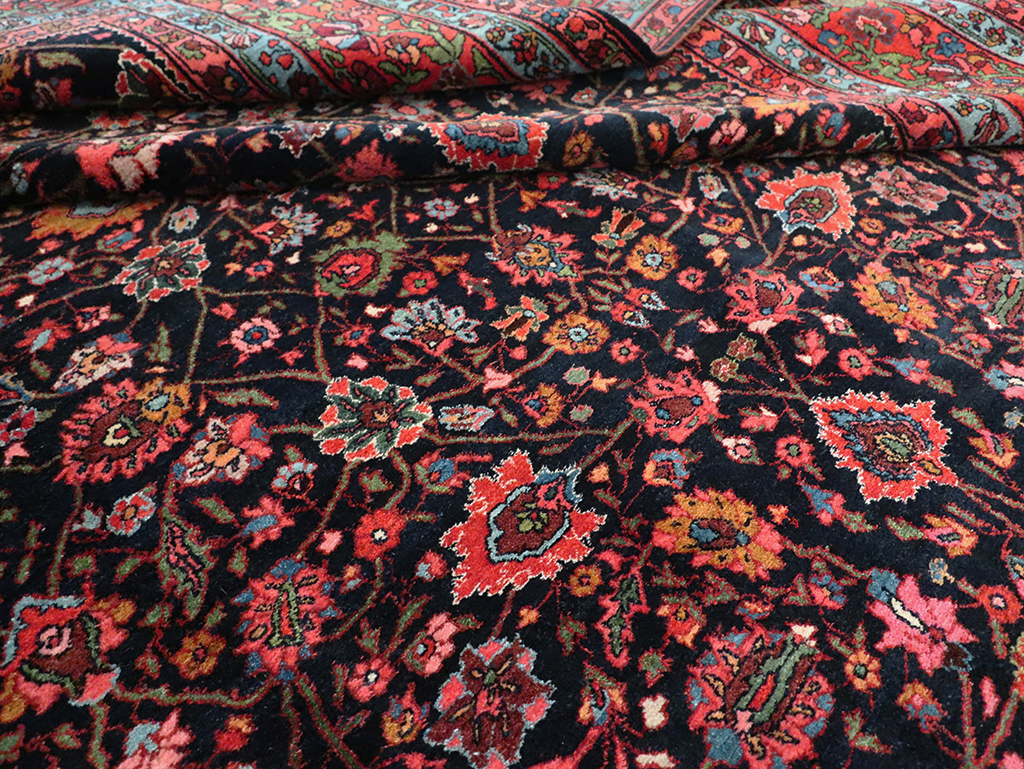 Antique Persian Bidjar Room Size Carpet, No.29425 - Gsblank