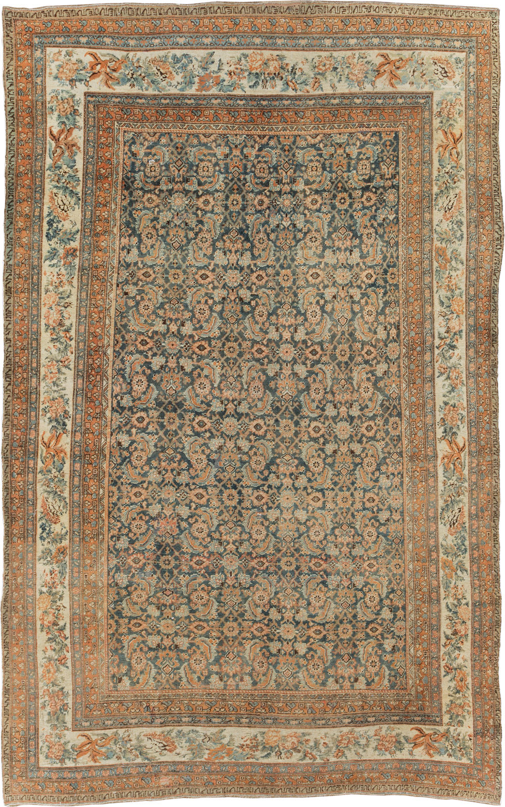 Antique Persian Bidjar Room Size Carpet, No.29427 - Gsblank