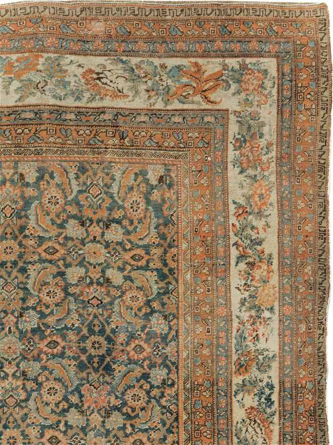 Antique Persian Bidjar Room Size Carpet, No.29427 - Gsblank