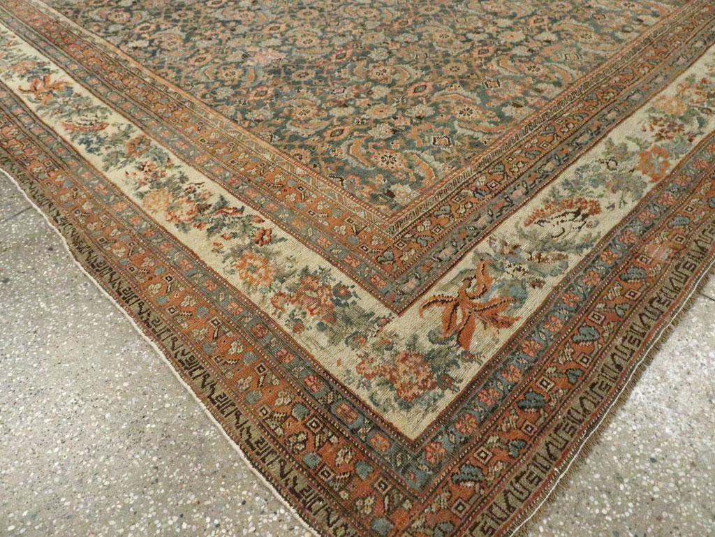 Antique Persian Bidjar Room Size Carpet, No.29427 - Gsblank