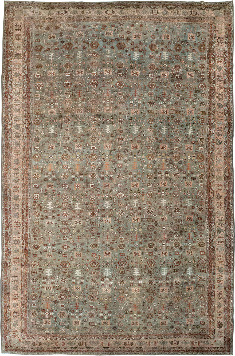 Antique Persian Bidjar Oversize Carpet, No.29430 - Gsblank