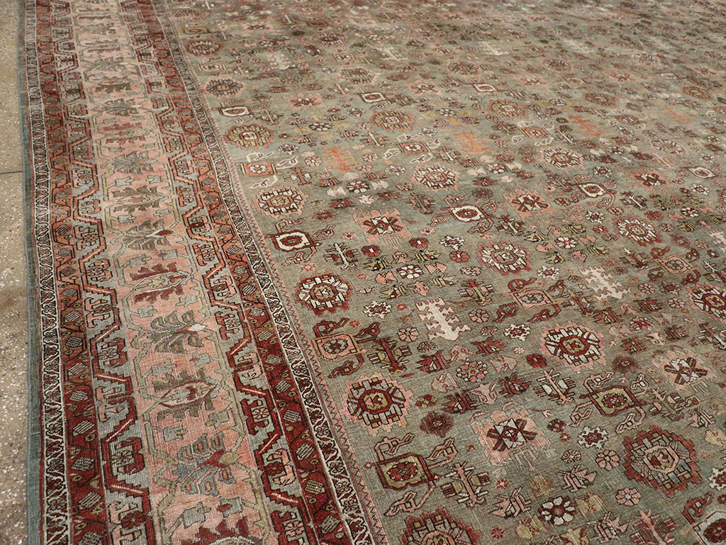 Antique Persian Bidjar Oversize Carpet, No.29430 - Gsblank