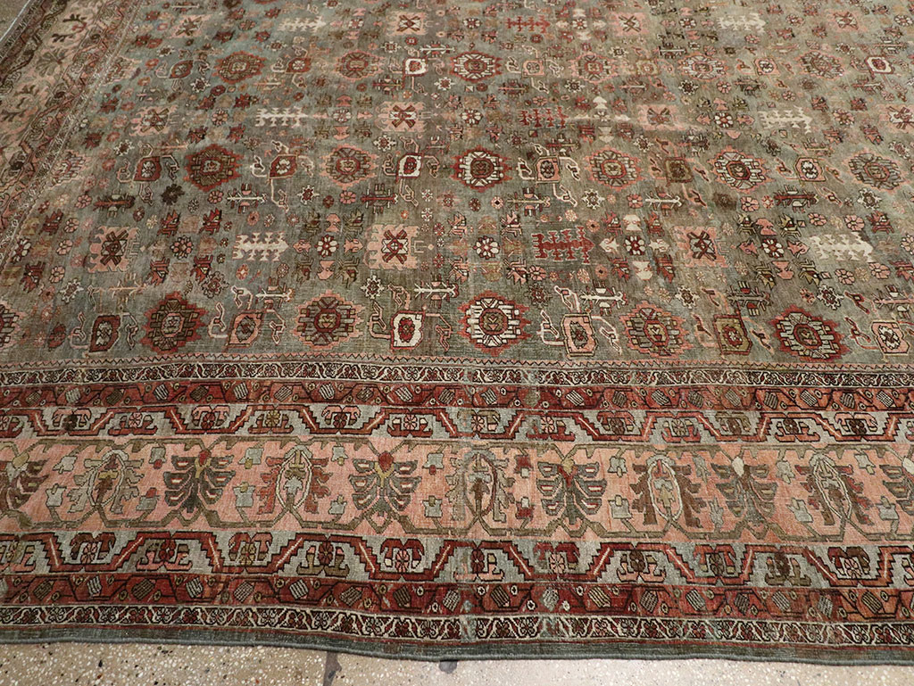 Antique Persian Bidjar Oversize Carpet, No.29430 - Gsblank