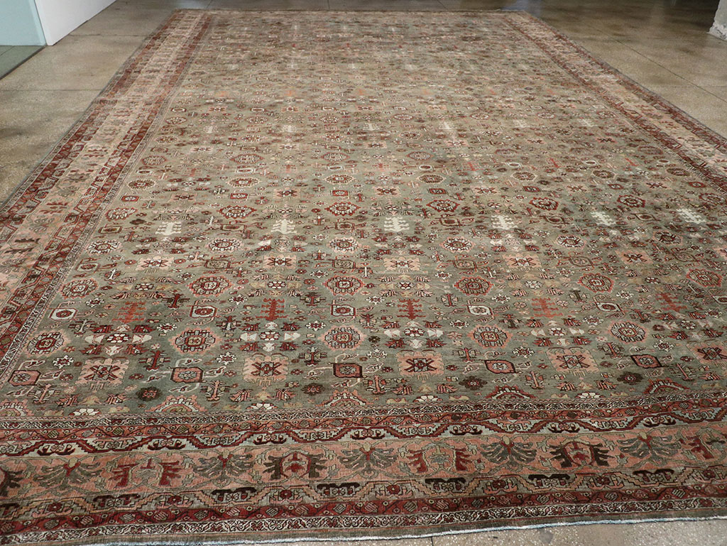 Antique Persian Bidjar Oversize Carpet, No.29430 - Gsblank