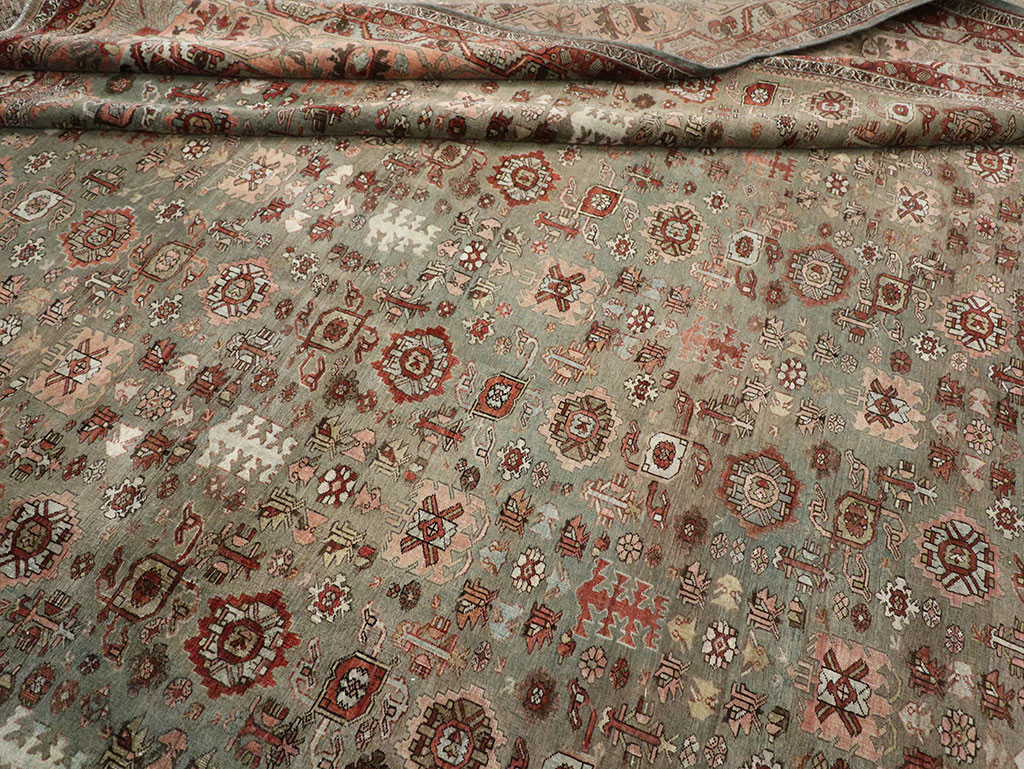 Antique Persian Bidjar Oversize Carpet, No.29430 - Gsblank