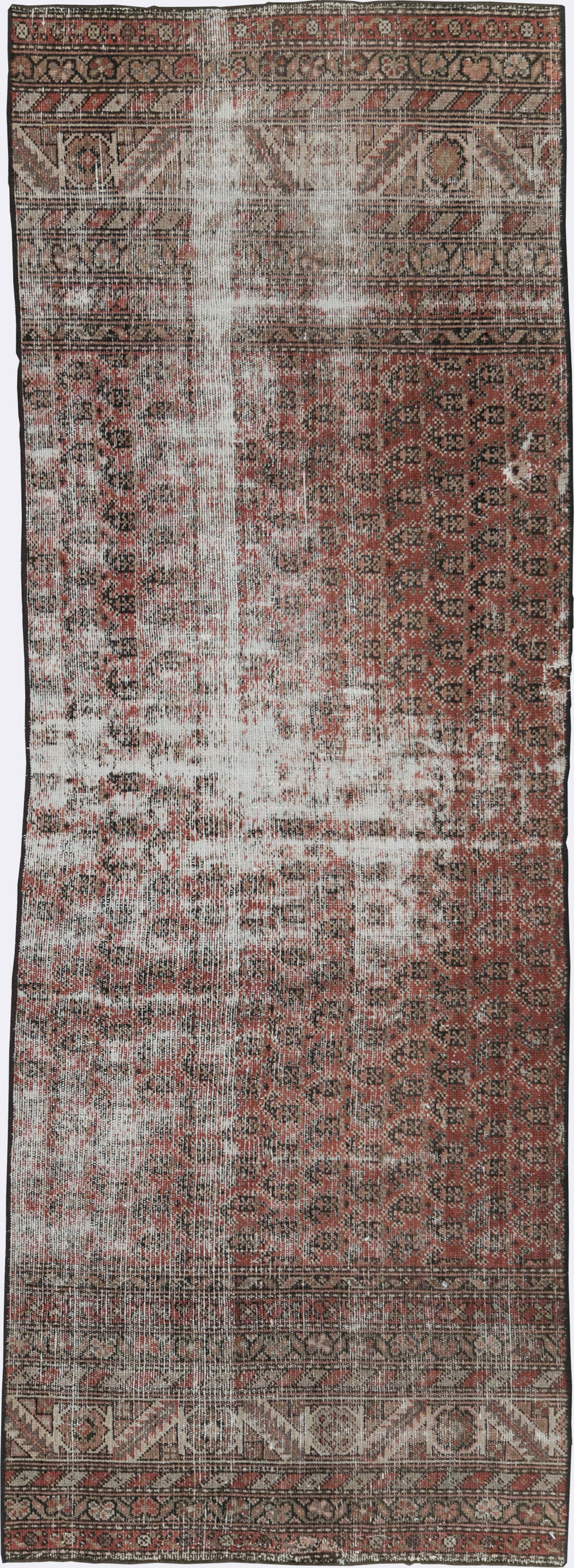 Antique Distressed Persian Malayer Rug, No.29432 - Gsblank