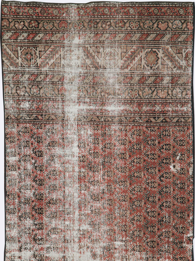 Antique Distressed Persian Malayer Rug, No.29432 - Gsblank
