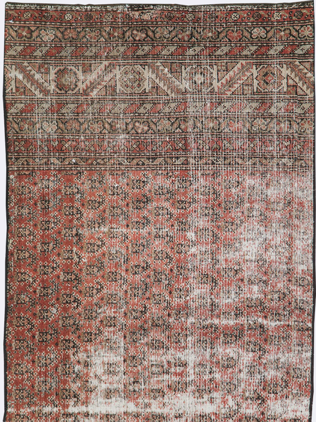 Antique Distressed Persian Malayer Rug, No.29432 - Gsblank