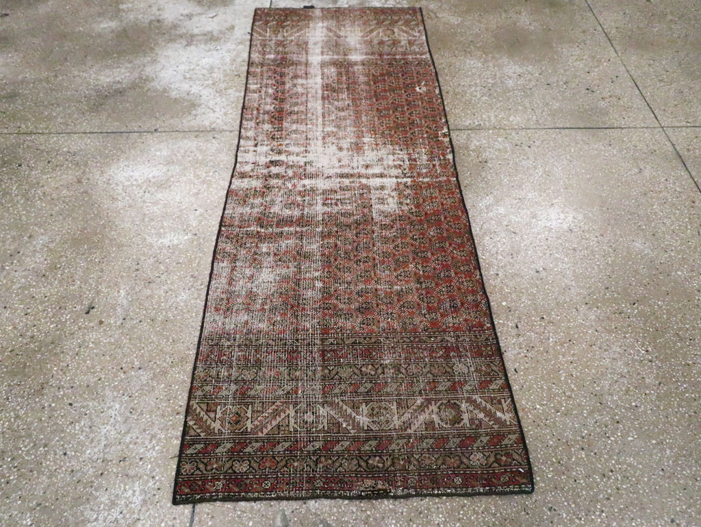 Antique Distressed Persian Malayer Rug, No.29432 - Gsblank