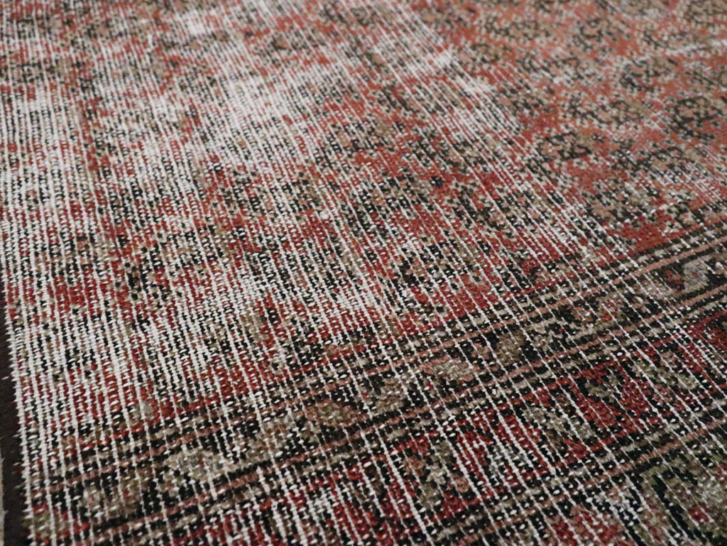 Antique Distressed Persian Malayer Rug, No.29432 - Gsblank