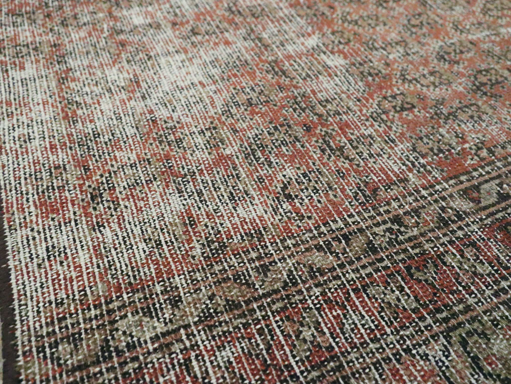 Antique Distressed Persian Malayer Rug, No.29432 - Gsblank