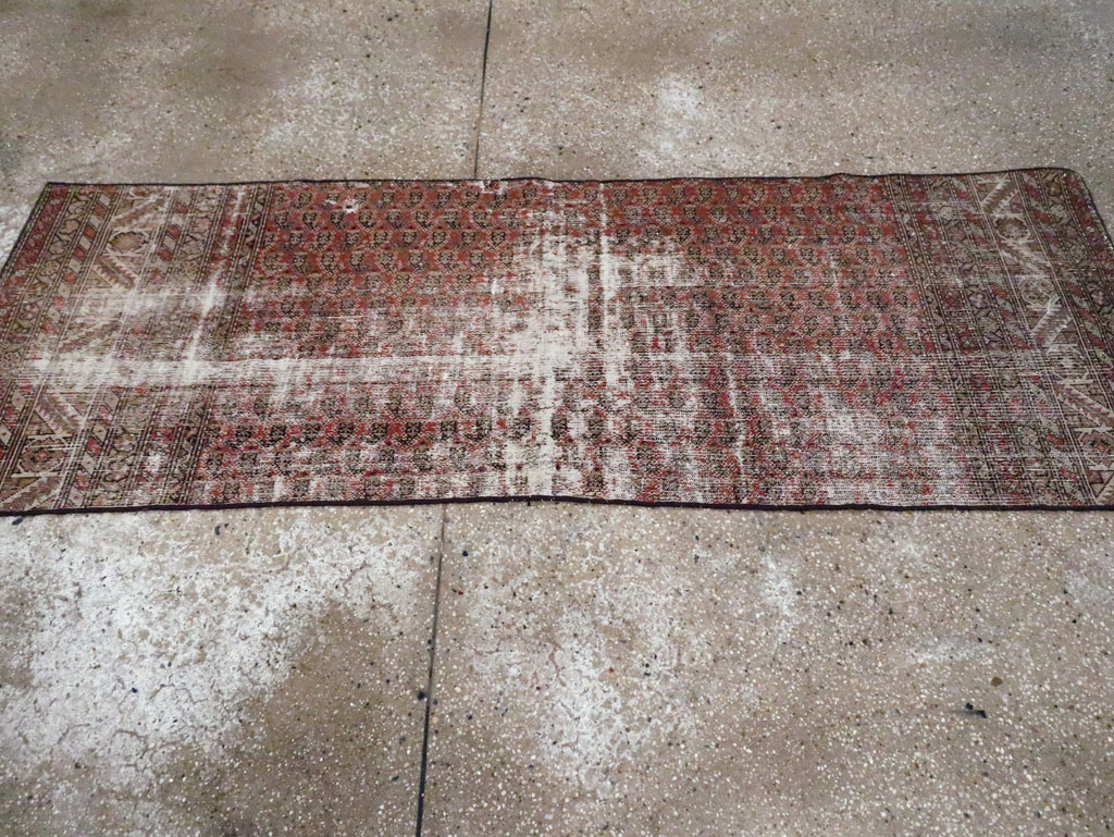 Antique Distressed Persian Malayer Rug, No.29432 - Gsblank