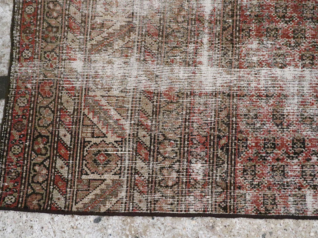 Antique Distressed Persian Malayer Rug, No.29432 - Gsblank