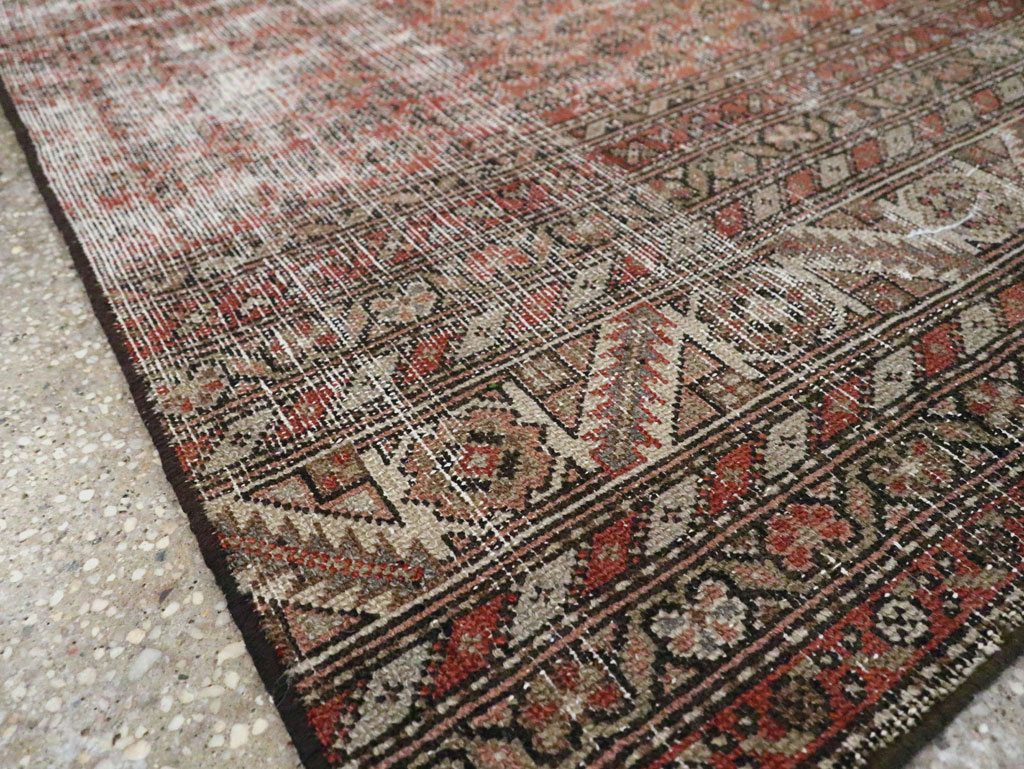Antique Distressed Persian Malayer Rug, No.29432 - Gsblank