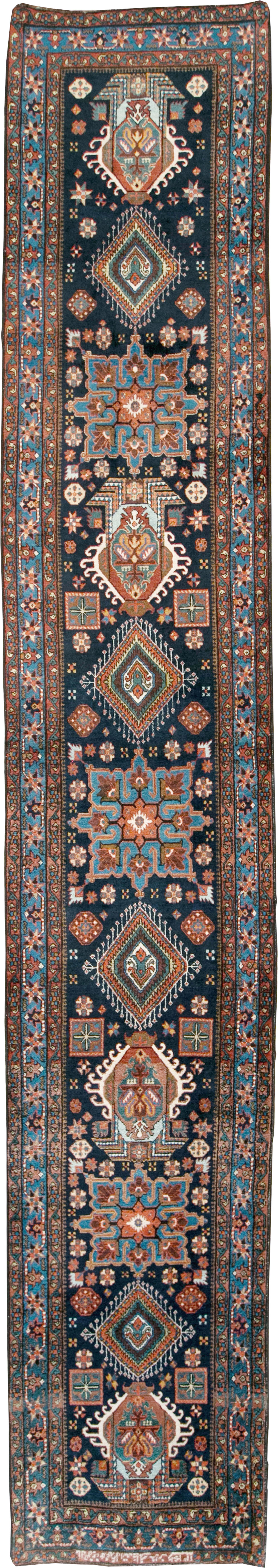 Antique Persian Heriz Long Runner, No.29434 - Gsblank