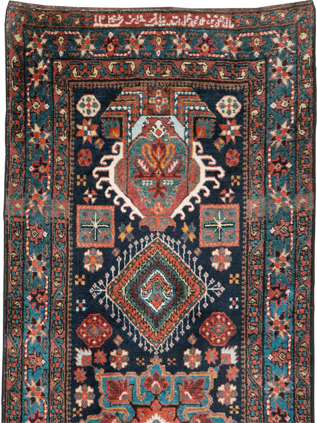 Antique Persian Heriz Long Runner, No.29434 - Gsblank