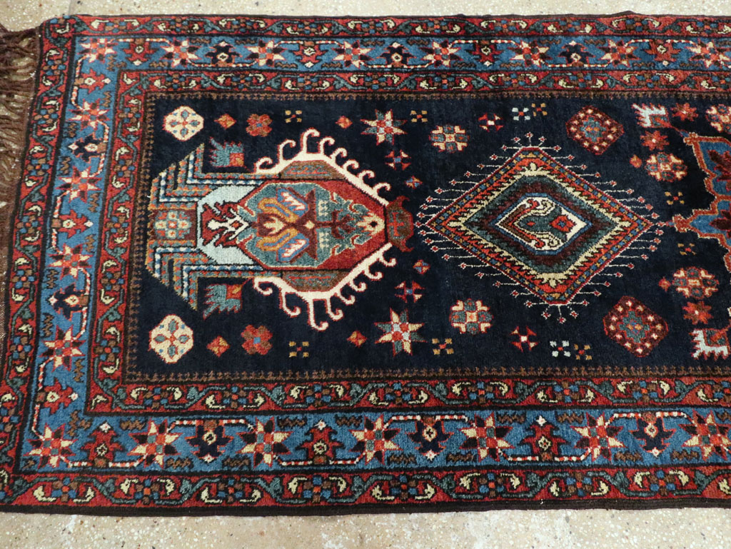 Antique Persian Heriz Long Runner, No.29434 - Gsblank
