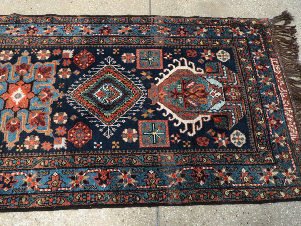 Antique Persian Heriz Long Runner, No.29434 - Gsblank
