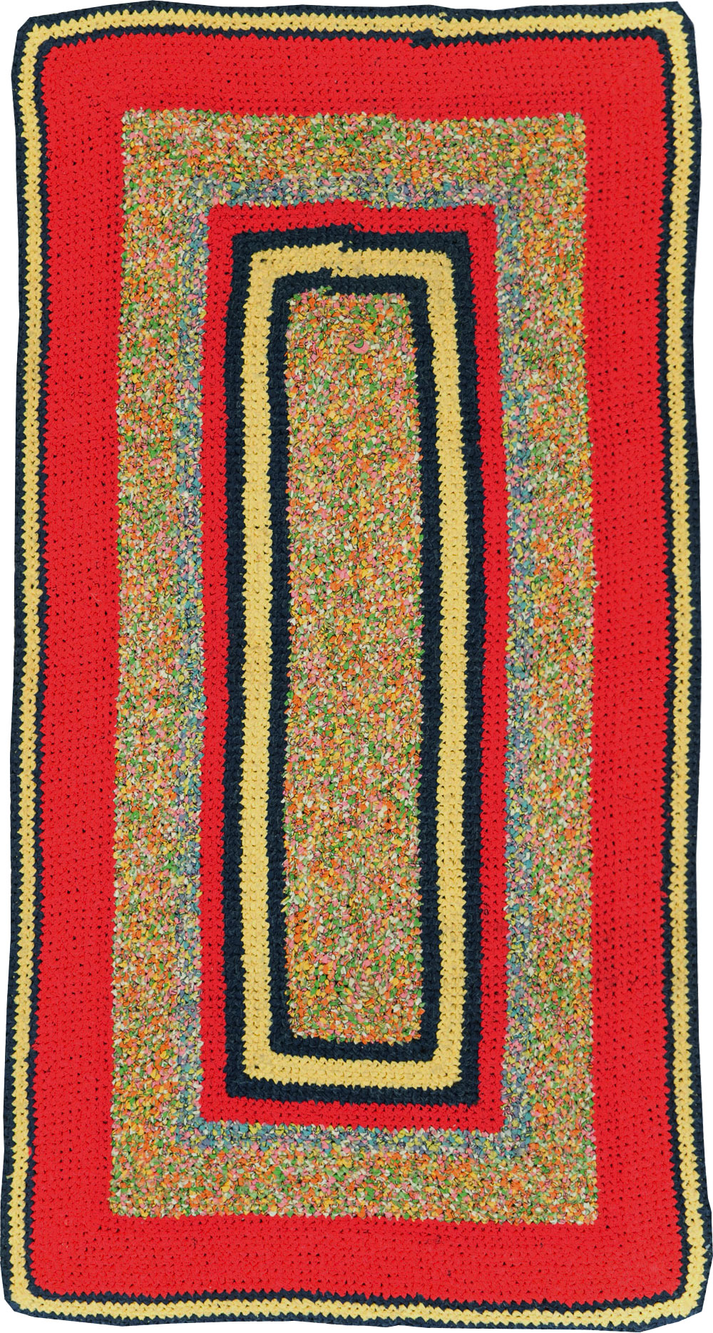 Vintage American Rag Rug, No.29435 - Gsblank
