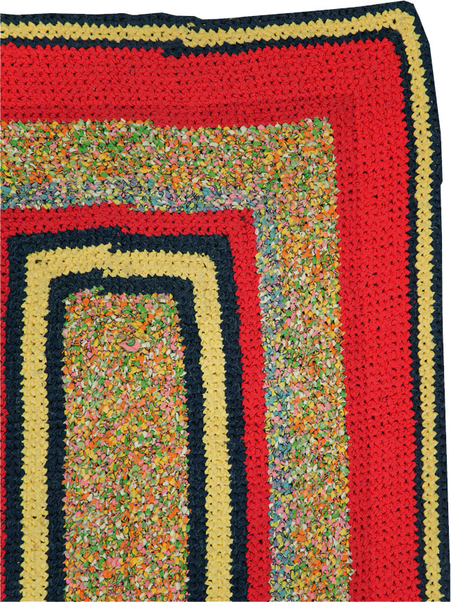 Vintage American Rag Rug, No.29435 - Gsblank