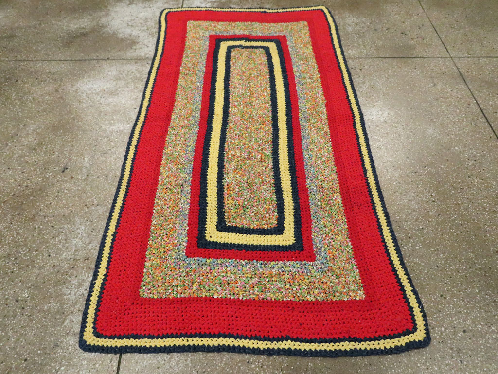 Vintage American Rag Rug, No.29435 - Gsblank