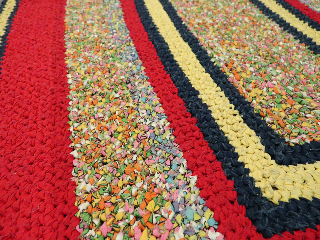 Vintage American Rag Rug, No.29435 - Gsblank