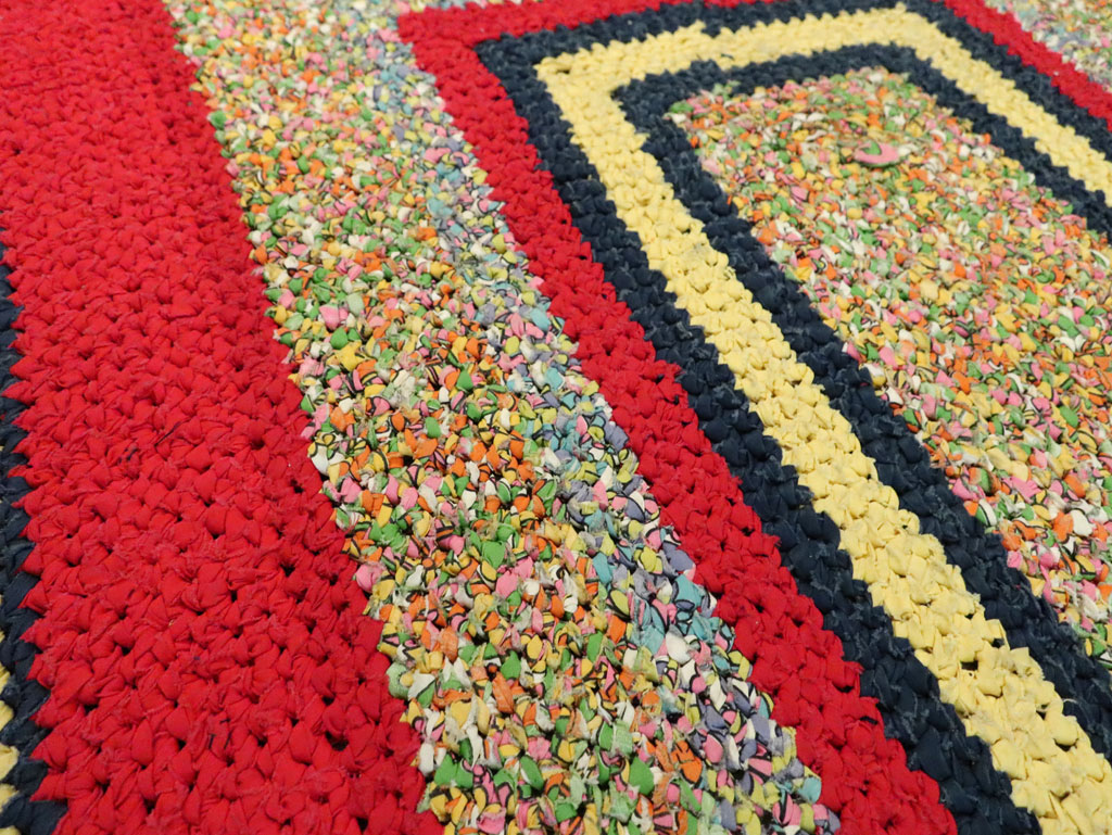 Vintage American Rag Rug, No.29435 - Gsblank