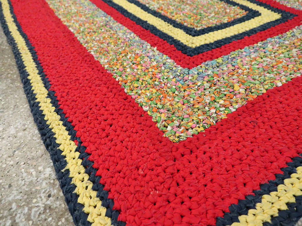 Vintage American Rag Rug, No.29435 - Gsblank