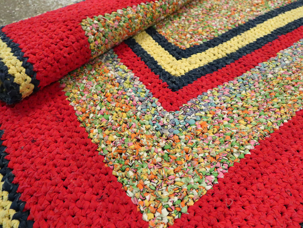 Vintage American Rag Rug, No.29435 - Gsblank