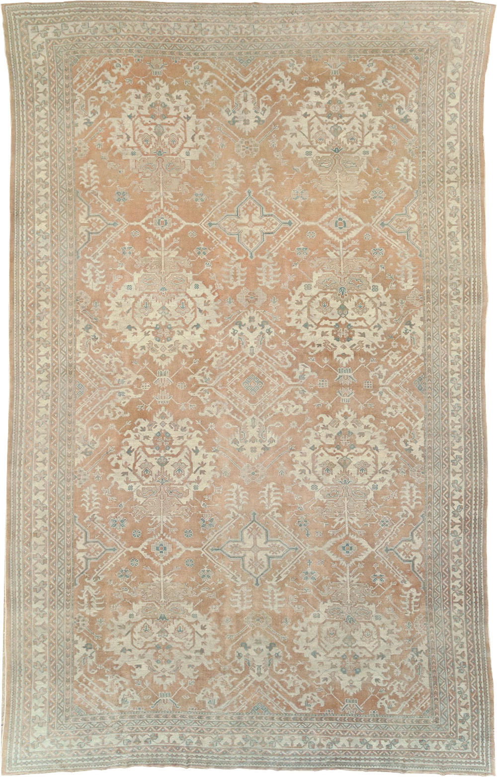 Antique Oushak Carpet, No.29438 - Gsblank