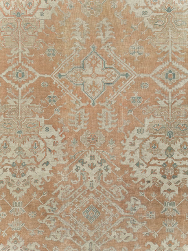 Antique Oushak Carpet, No.29438 - Gsblank