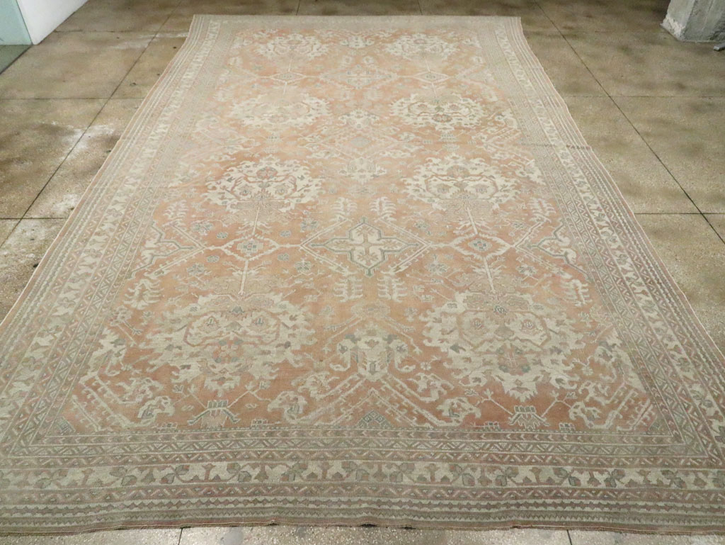 Antique Oushak Carpet, No.29438 - Gsblank