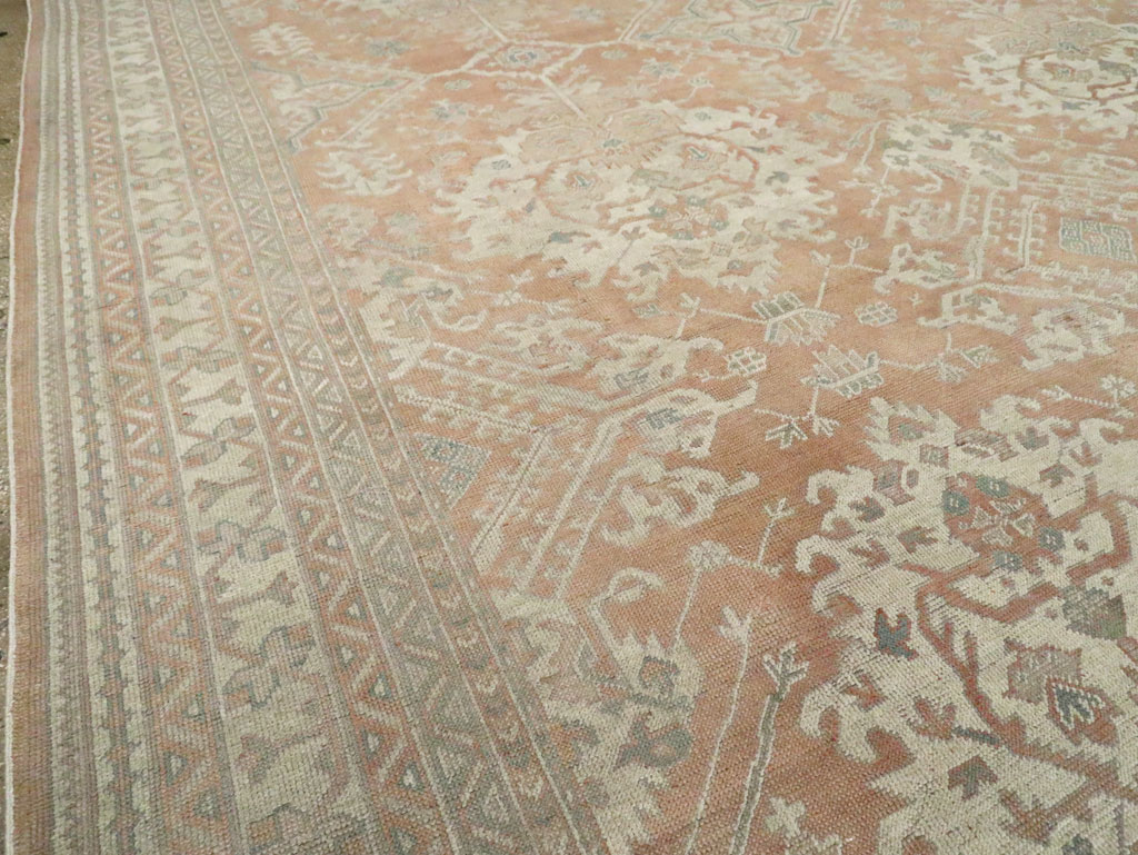 Antique Oushak Carpet, No.29438 - Gsblank