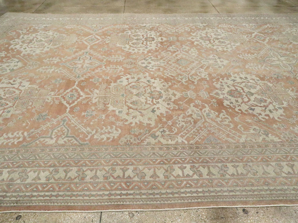 Antique Oushak Carpet, No.29438 - Gsblank