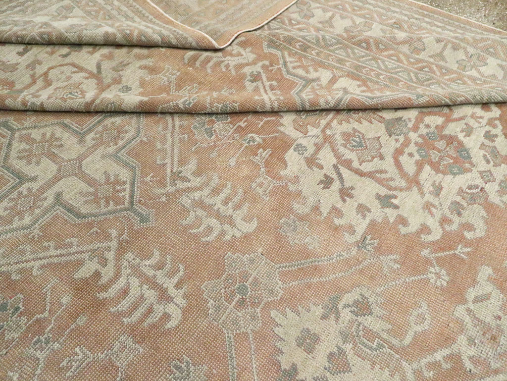 Antique Oushak Carpet, No.29438 - Gsblank